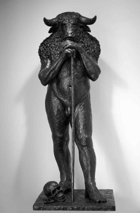 Sculpture intitulée "Sculpture en bronze…" par Jean-Yves Recher, Œuvre d'art originale, Bronze