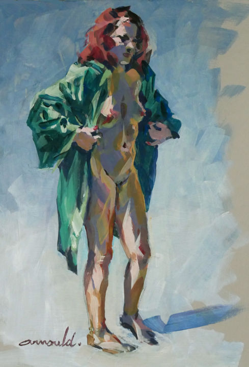 Peinture intitulée "Le modèle se rhabil…" par Christian Arnould, Œuvre d'art originale, Acrylique