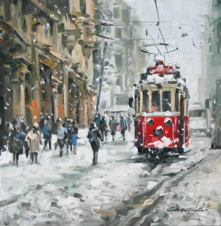 Painting titled "Istambul" by Christian Arnould, Original Artwork, Oil