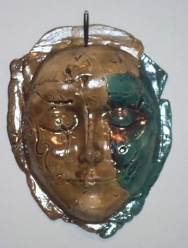 Sculpture intitulée "Fiscal Mask" par Miriam Aroeste, Œuvre d'art originale