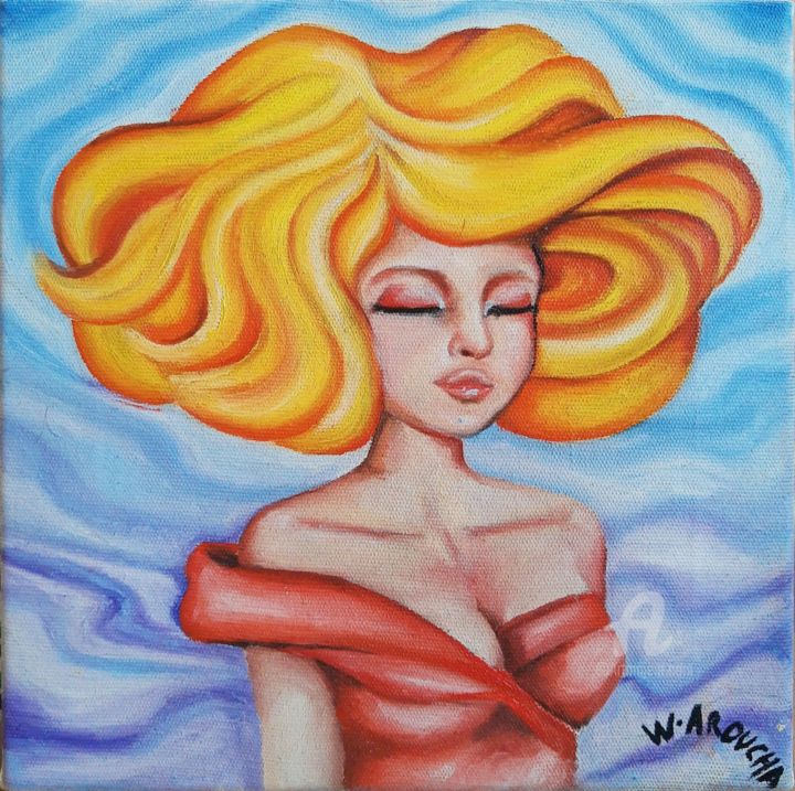 Pintura intitulada "Serene" por Wanessa Aroucha, Obras de arte originais, Óleo