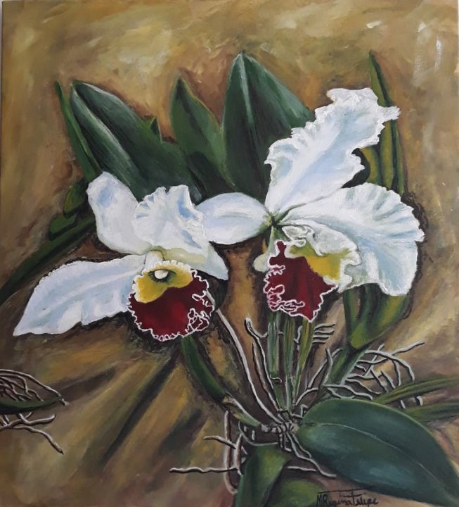 Pintura intitulada "Mimo divino" por Maria Regina De Bem Felipe, Obras de arte originais, Acrílico