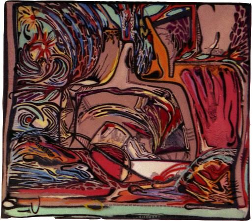 Painting titled "Territorio del deseo" by Arrosamena, Original Art, Oil