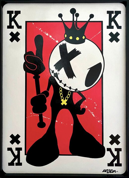 Peinture intitulée "Royal IKO" par Arsen, Œuvre d'art originale, Acrylique Monté sur Châssis en bois