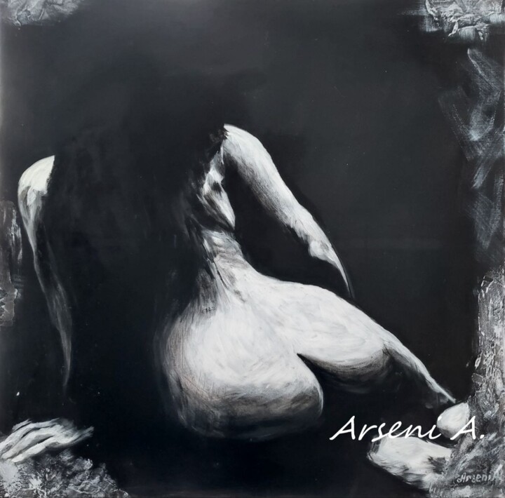 Malerei mit dem Titel "Shadow Dance  n7" von Arseni Alexandrina, Original-Kunstwerk, Acryl