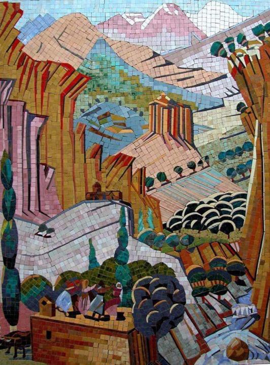 Collages intitulée "Armenia" par Art Life, Œuvre d'art originale