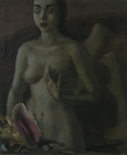 Painting titled "Звуки моря" by Vladimir Arsionov, Original Artwork, Oil