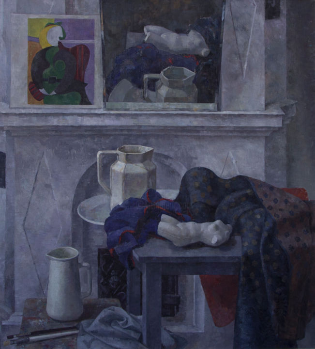 Картина под названием "still-life with mir…" - Arseny Nefedov, Подлинное произведение искусства