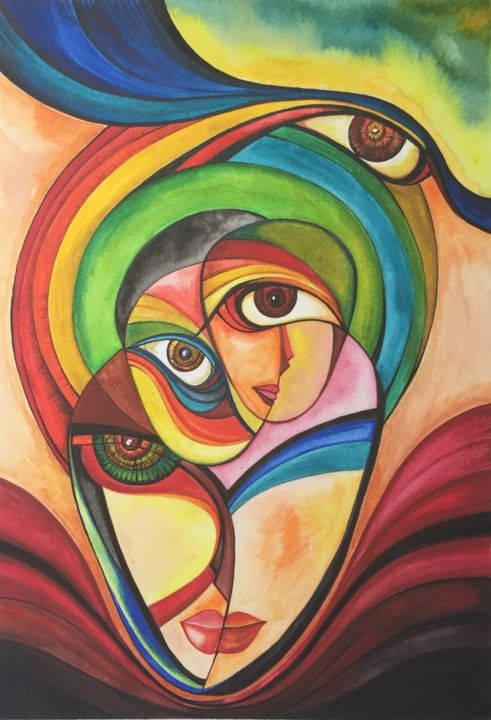 Painting titled "City of Beauty" by Arshad Khan, Original Art,