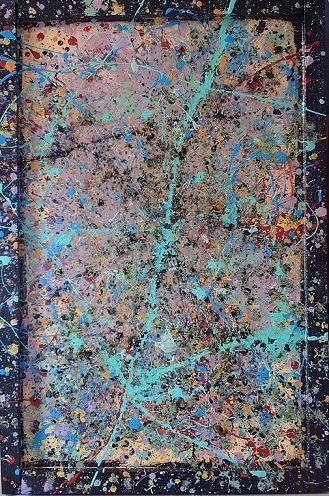 Painting titled "the Cosmic Dance" by Matthew Tubbesing, Original Art, Oil