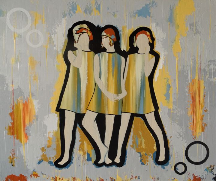 Painting titled "Fashion - 2" by Livien Rózen, Original Art, Acrylic