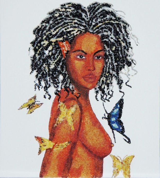 Ремесла под названием "075-amazon-woman-sa…" - Helder Zunguene, Подлинное произведение искусства, Ювелирные изделия