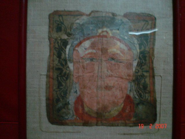 Painting titled "Paper Mask" by Art Deco Chiangmai Thailand Odyaiphsaal Etch, Original Artwork