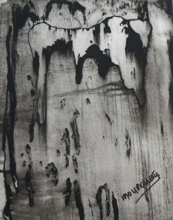 Pittura intitolato "TAURUS" da Giorgos Mourouzis, Opera d'arte originale, Acrilico Montato su Telaio per barella in legno