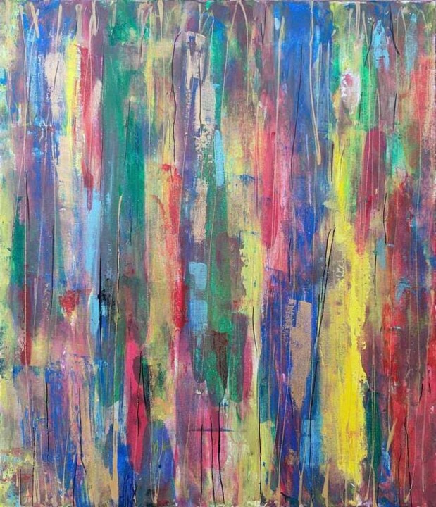 Pittura intitolato "Wall paintings "Eve…" da Sandra Turk, Opera d'arte originale, Acrilico