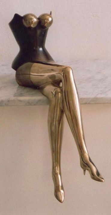 Sculpture titled "Lola" by Jana Linn, Original Art, Bronze
