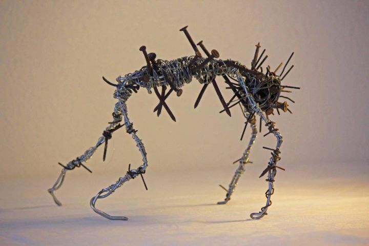 Escultura titulada "Sculpture métal réc…" por Vortex, Obra de arte original, Metales
