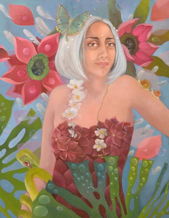 Painting titled "Sarittaé magnifiqua" by Art Sueno, Original Artwork, Oil
