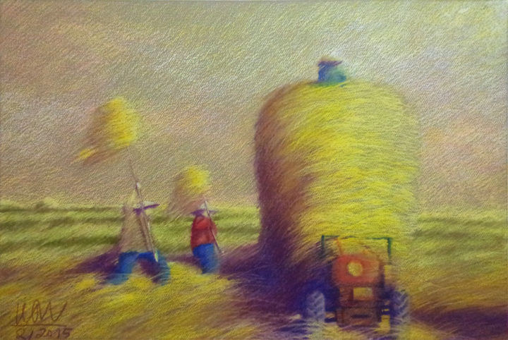 "Blowing-04.jpg" başlıklı Tablo Art Trinhmai tarafından, Orijinal sanat, Pastel