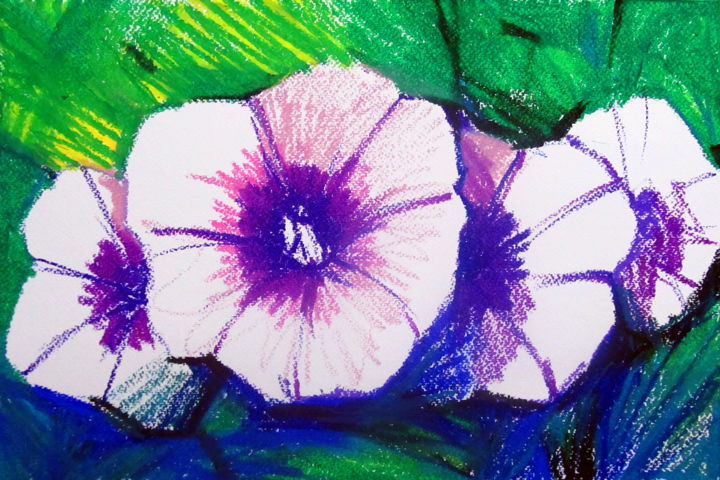"Yam flower" başlıklı Tablo Art Trinhmai tarafından, Orijinal sanat, Pastel
