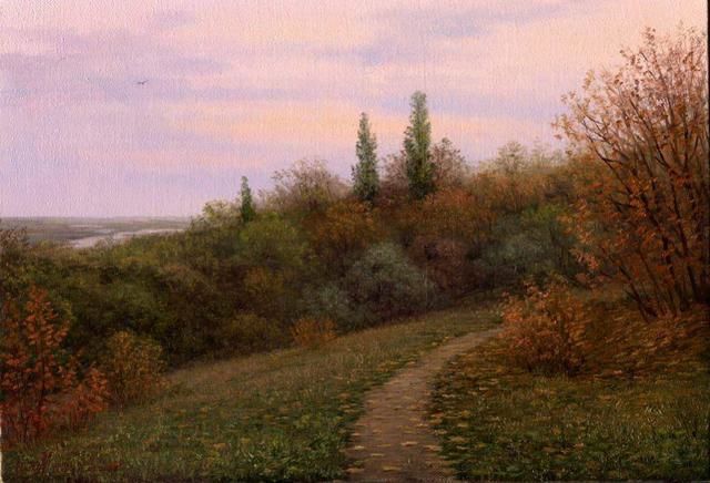 Peinture intitulée "Рассвет. Dawn" par Igor Mikhailov, Œuvre d'art originale, Huile