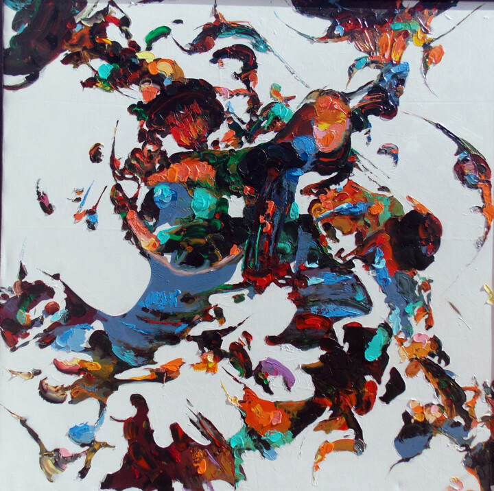 Peinture intitulée "Explosion" par Artabdous, Œuvre d'art originale, Acrylique