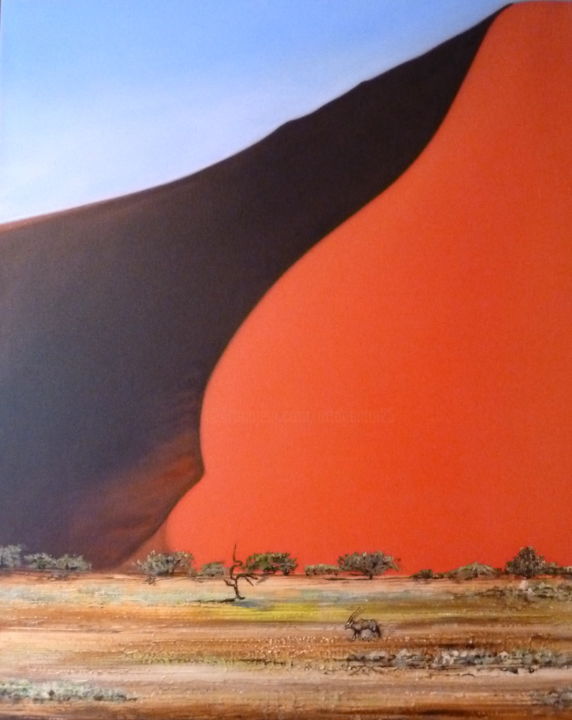 Painting titled "Namibia 1  Sehnsuch…" by Urs, Original Artwork, Acrylic