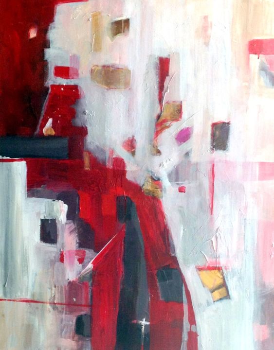 Peinture intitulée "le complot" par Alia Kateb, Œuvre d'art originale, Autre