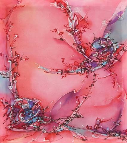 Картина под названием "Pink Energy" - Araksia Ghazaryan, Подлинное произведение искусства