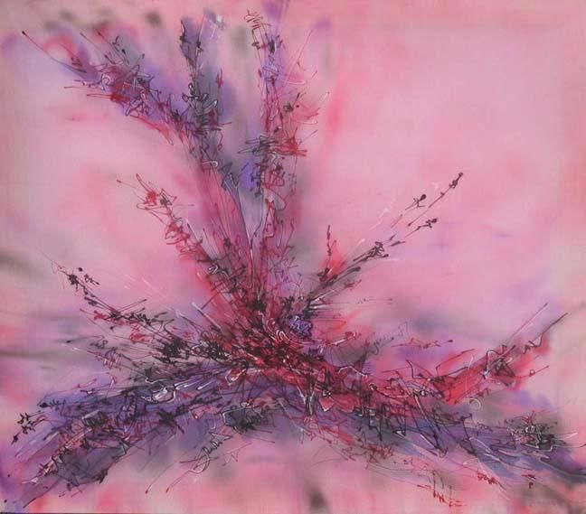 Картина под названием "Pink Symphony" - Araksia Ghazaryan, Подлинное произведение искусства