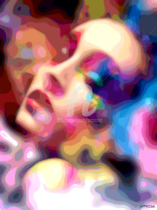 Digital Arts titled "Portrait affiche 2" by Isabelle Cussat (Artassuc), Original Artwork, Photo Montage