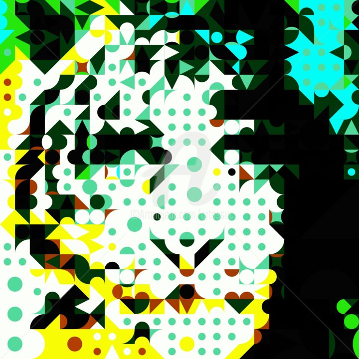 Arte digital titulada "mosaic-mosaic3.jpg" por Isabelle Cussat (Artassuc), Obra de arte original
