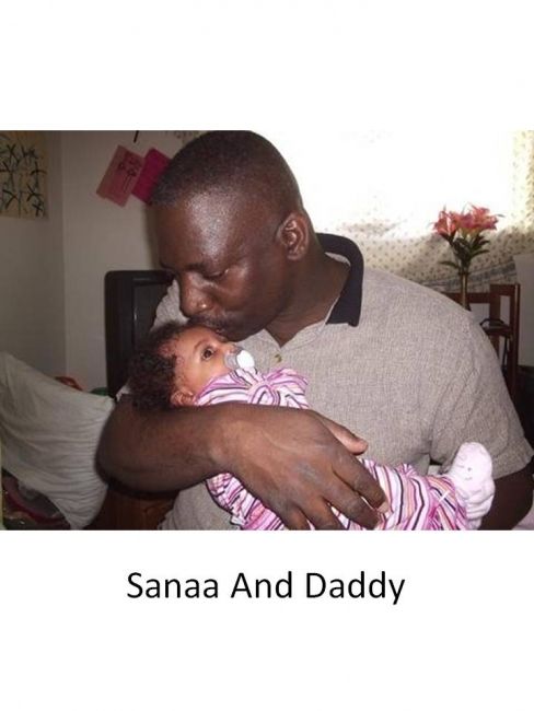 Painting titled "Sanaa_And_DADDY.jpg" by Glendon Mcfarlane, Original Artwork