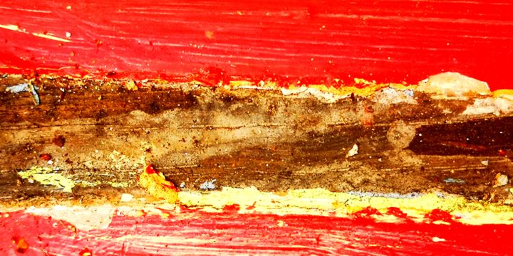 Photography titled "Rouge-jaune /bois" by Ludovic Cussigh, Original Art, Digital Photography