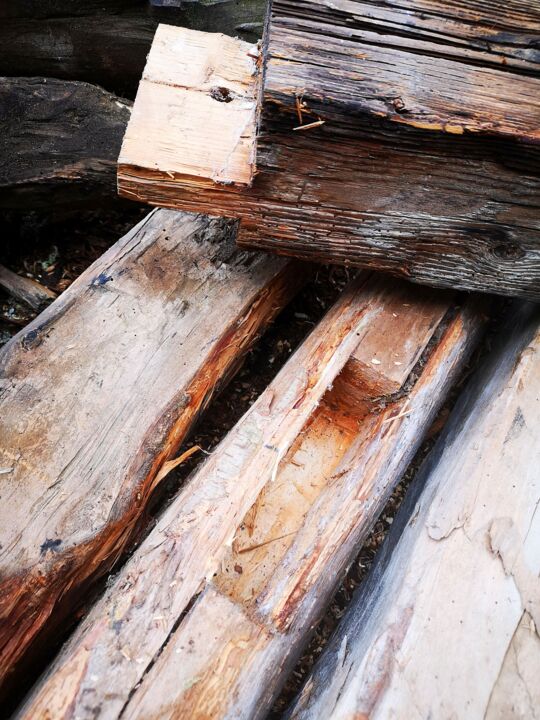 Photographie intitulée "Old Wood from old h…" par Ludovic Cussigh, Œuvre d'art originale, Photographie numérique
