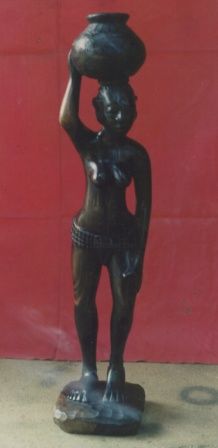 Sculpture titled "statuette femme" by Jéosbé Avadra, Original Artwork