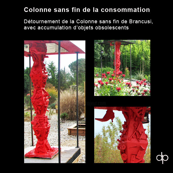 Sculpture titled "colonne-sans-fin-de…" by Didier Perthuison, Original Artwork