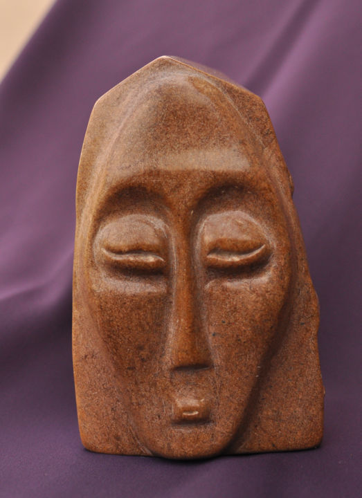 Sculpture titled "Origine" by Sebastien Devore (Art-bracadabrac), Original Artwork, Stone