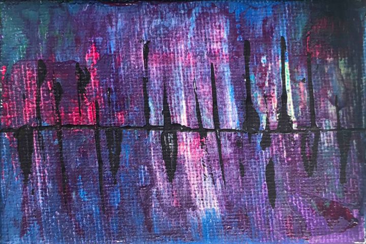 Painting titled "Lost in the echo" by Artbyar, Original Artwork, Acrylic