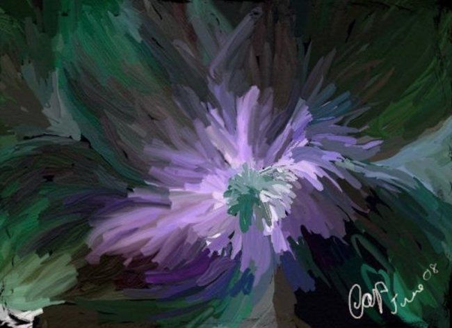 Digital Arts titled "Positively Purple" by Cap, Original Artwork