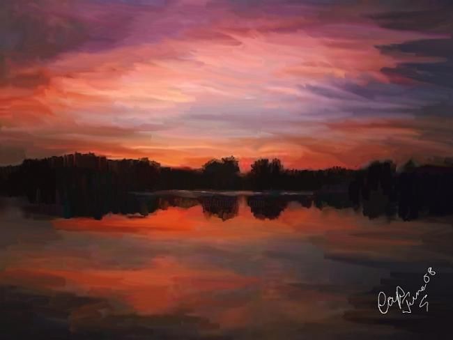 Digital Arts titled "Sunset2" by Cap, Original Artwork