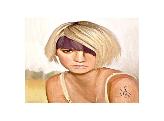Digital Arts titled "Blonde 1" by Cap, Original Artwork
