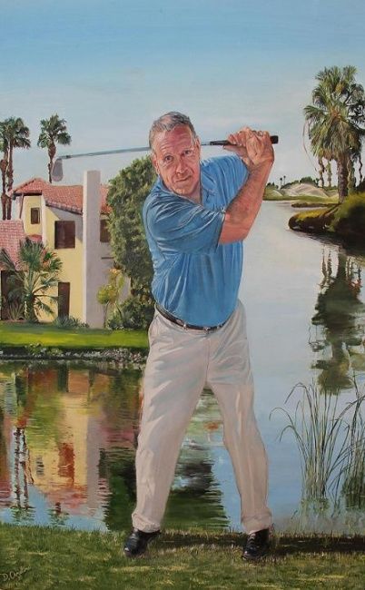 Painting titled "On the turn three" by Artbydeb, Original Art, Oil