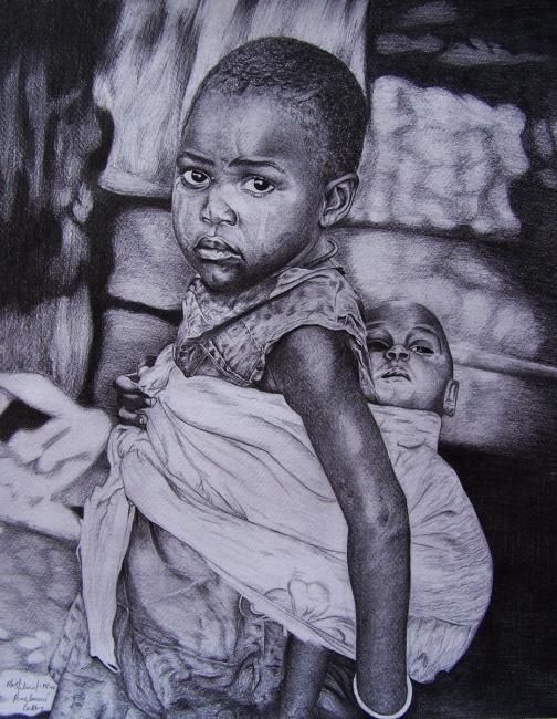Drawing titled "Faded Dreams" by Mustapha Mohammed, Original Artwork, Other