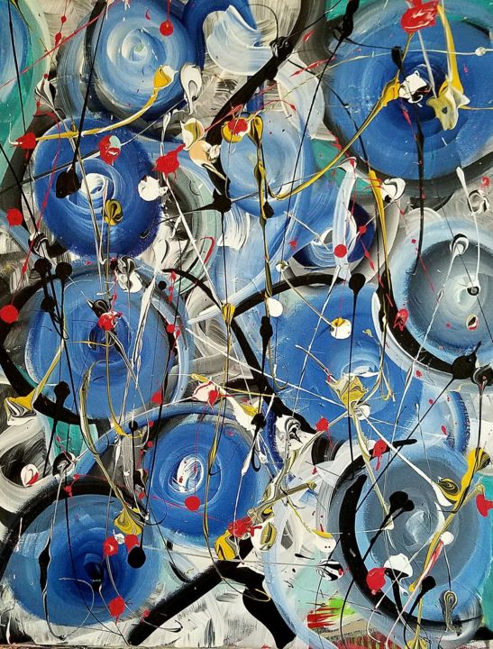 Painting titled "28577525-1771434789…" by Samah Kthar, Original Art, Acrylic