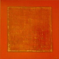Painting titled "RUPESTRE" by Cab Apert Claude, Original Artwork, Oil Mounted on Wood Stretcher frame