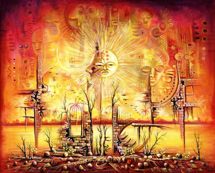 Gravures & estampes intitulée "Sun Shine on my Min…" par Angu Walters, Œuvre d'art originale, Tirage argentique