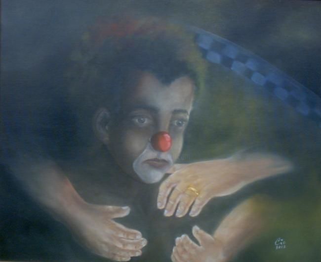 Painting titled "Circus of Life" by Visual Art Web, Original Artwork