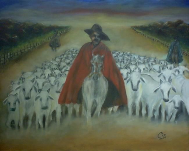 Pintura titulada "the Three Wise Men" por Visual Art Web, Obra de arte original