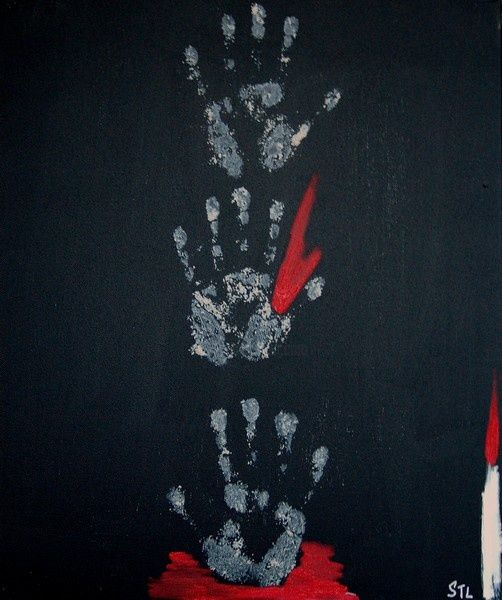 Peinture intitulée "Des Tapiès et des m…" par Stl, Œuvre d'art originale